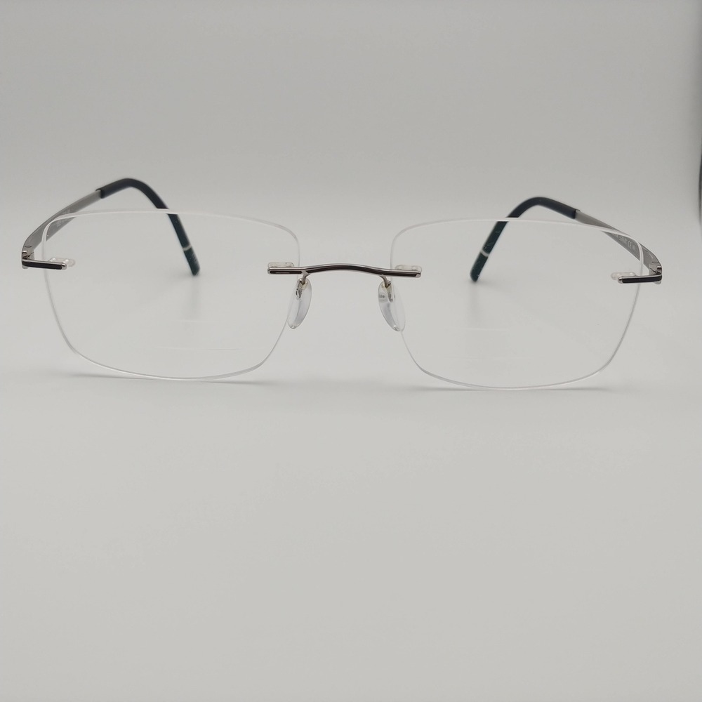 Silhouette Momentum Frames Men 19-145 Black Silver 5529 70 9010 Rimless Titanium